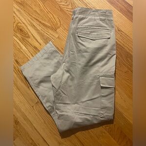 Lands End Men’s Cargo Wide Leg Khaki Pants W34